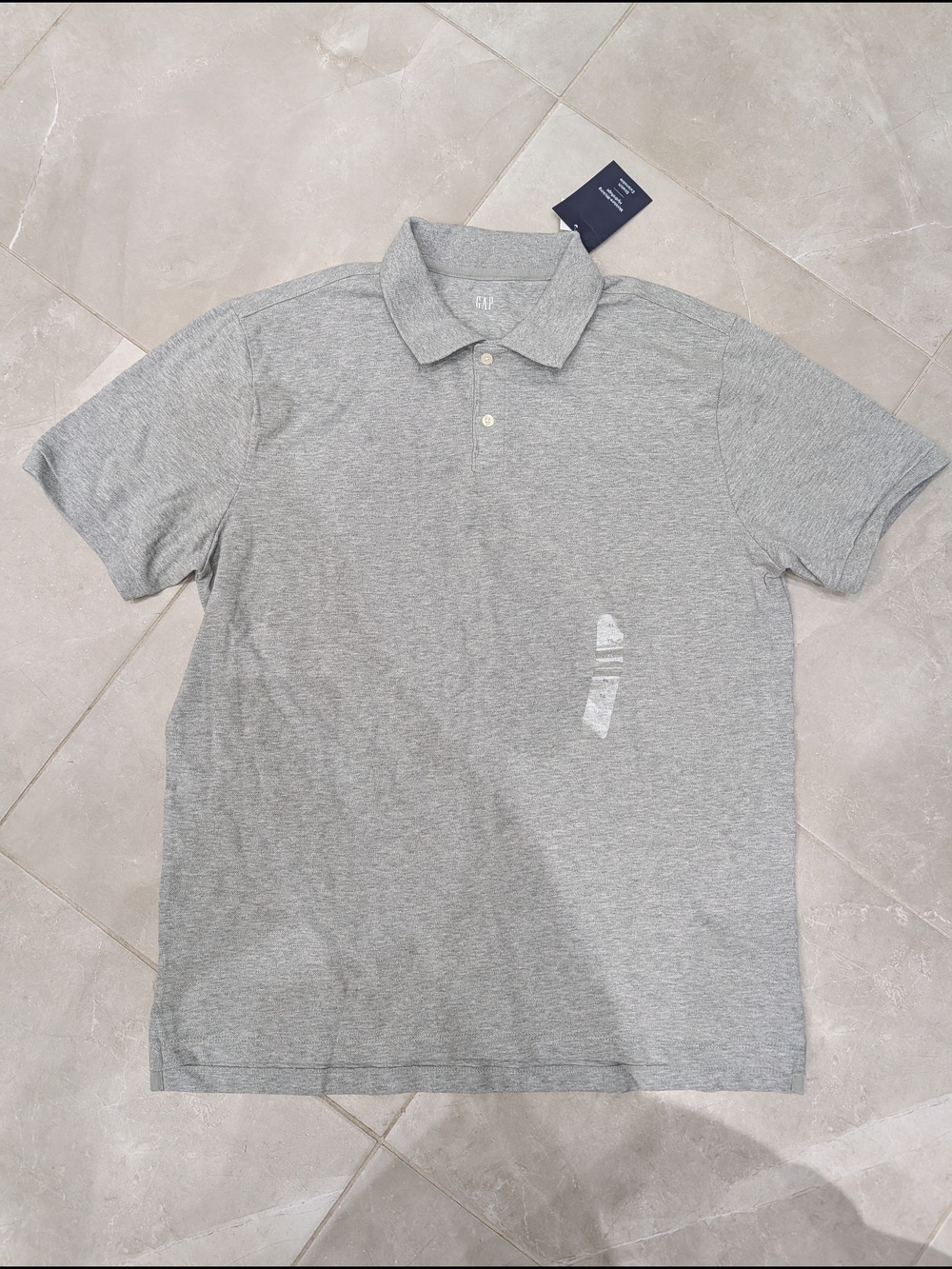 2/$35 GAP Men’s Polo Shirt – XL – Grey – New